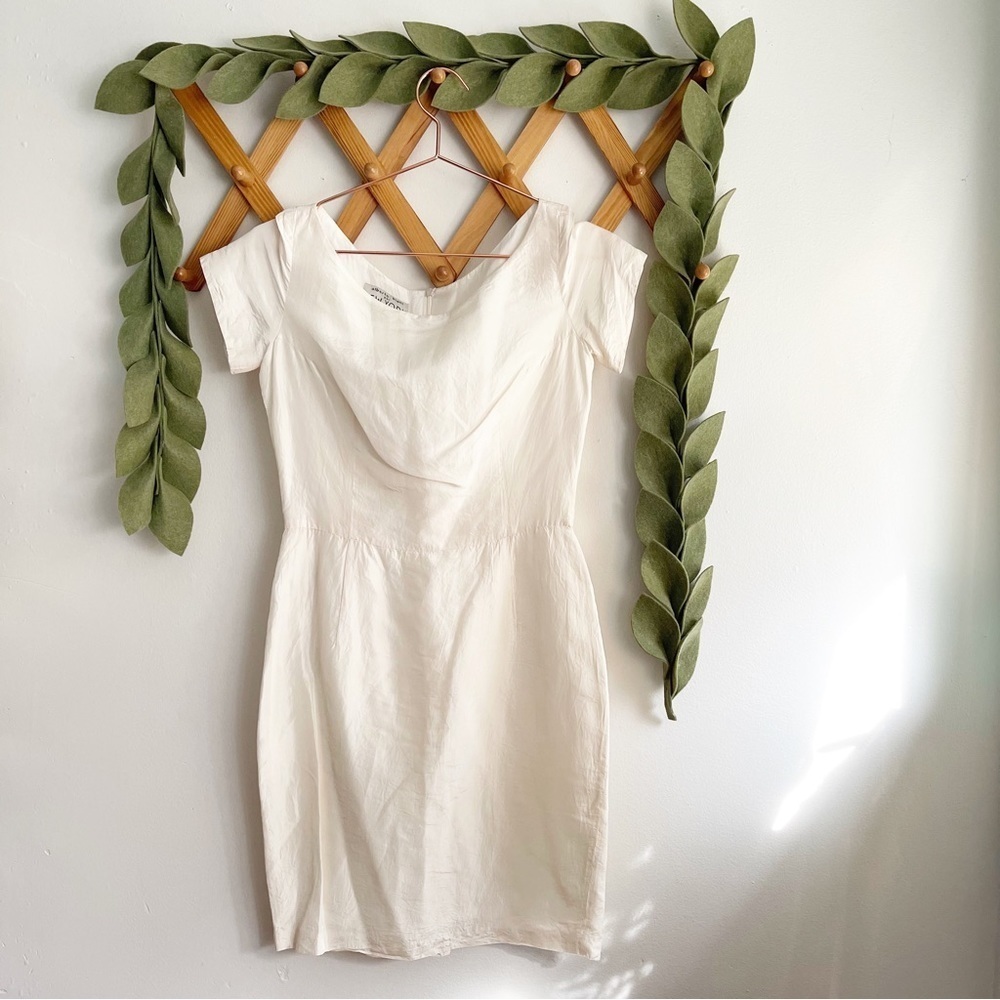 Alberto Biani Vintage Cream Silk Dress